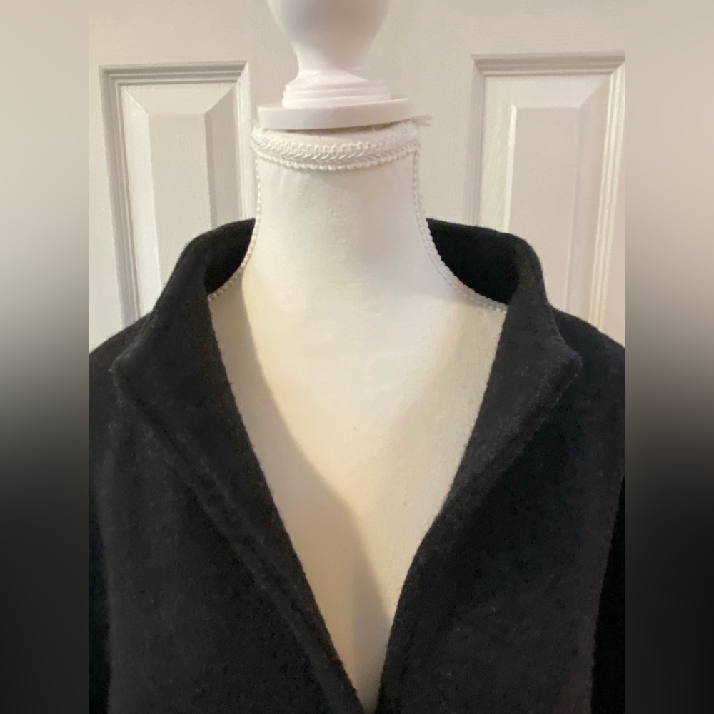 Nomadic Traders Black Wool Two Button Jacket with… - image 4